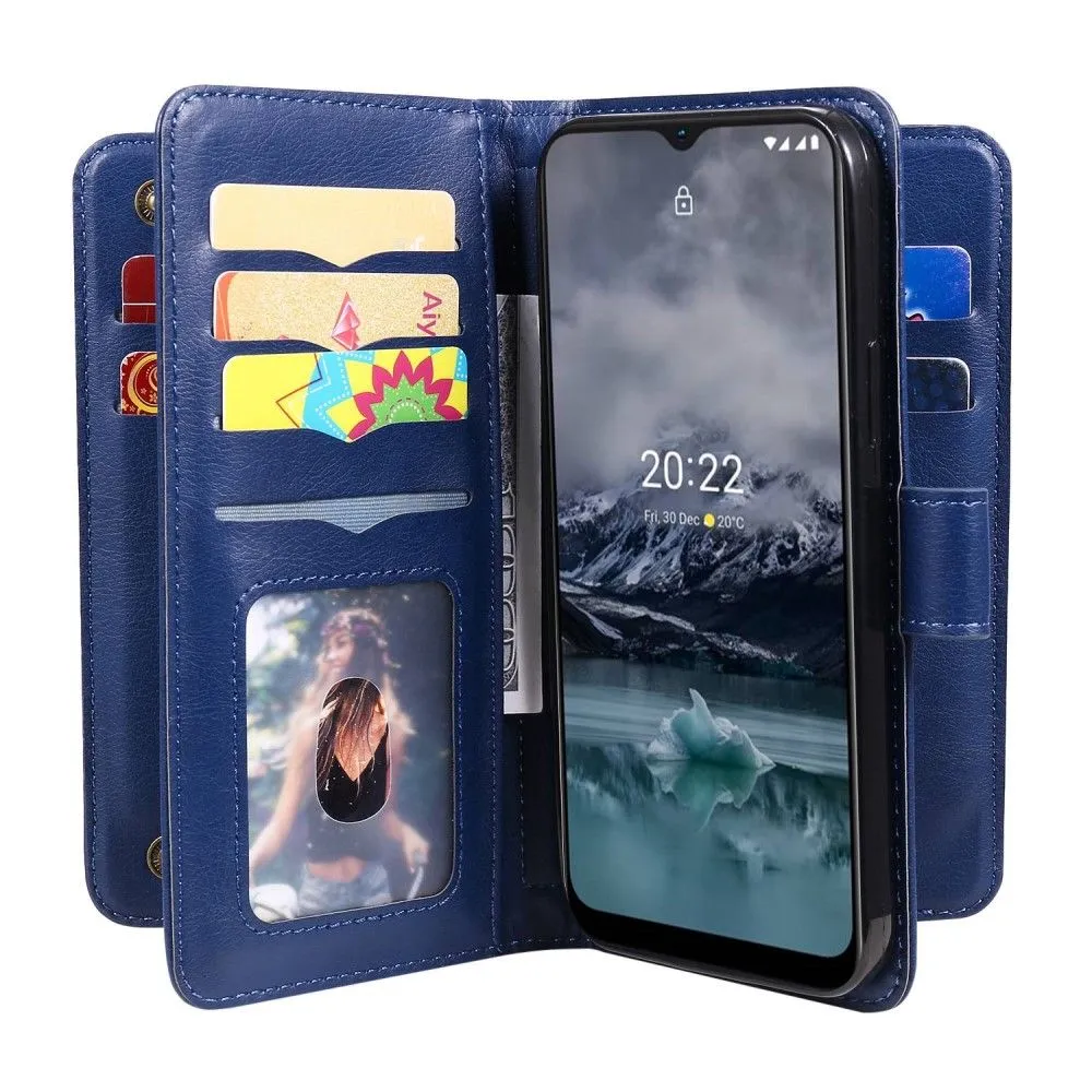 10-slot wallet case for Nokia G11 / G21 - Dark Blue