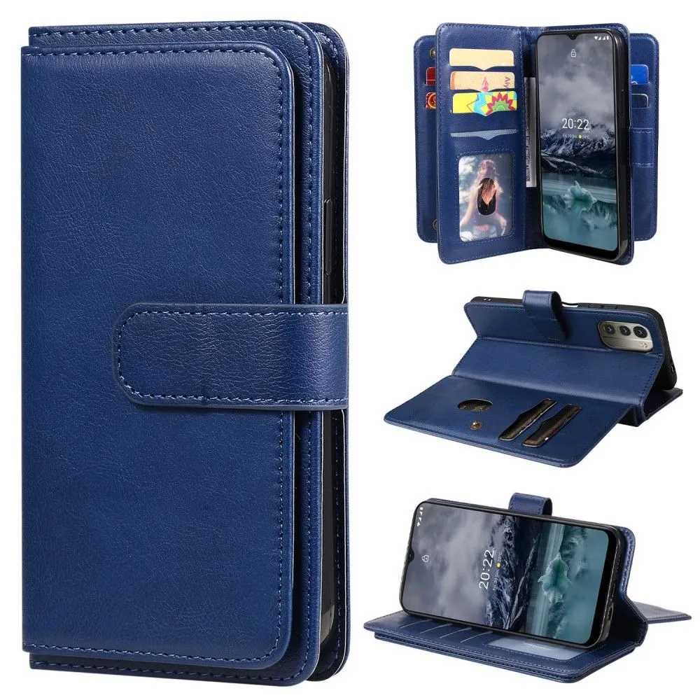 10-slot wallet case for Nokia G11 / G21 - Dark Blue