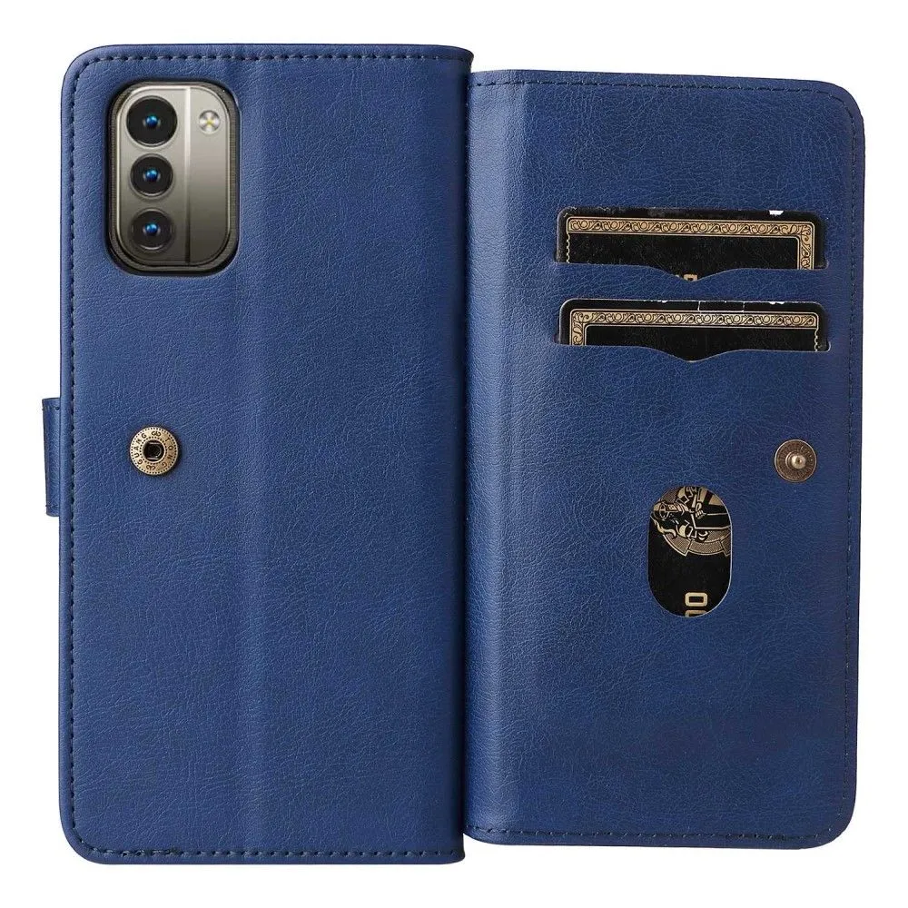 10-slot wallet case for Nokia G11 / G21 - Dark Blue