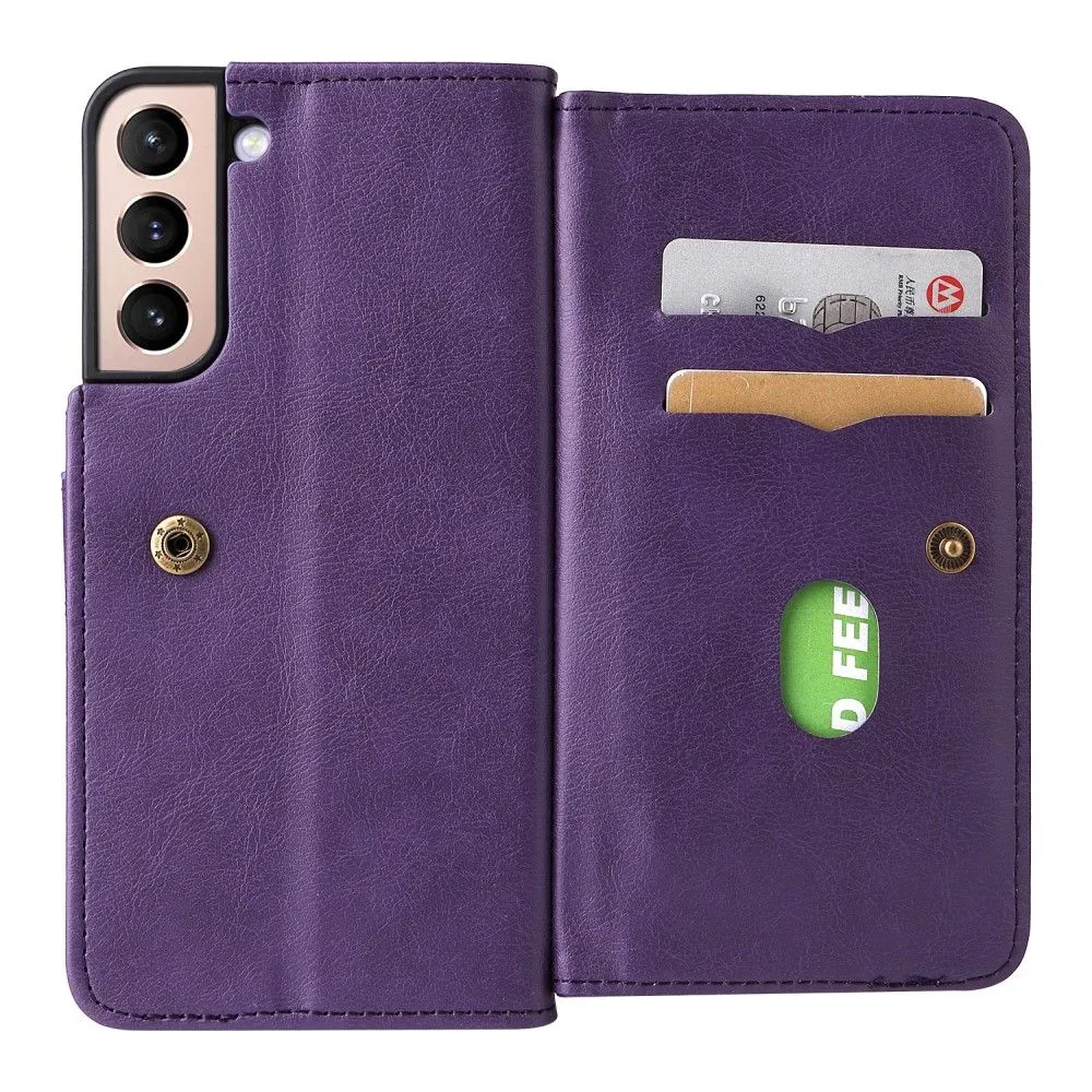 10-slot wallet case for Samsung Galaxy S22 Plus - Purple