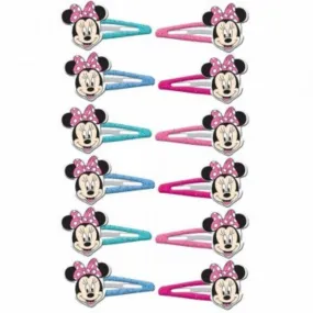 12 Pack Minnie Mouse Happy Helpers Hair Clips