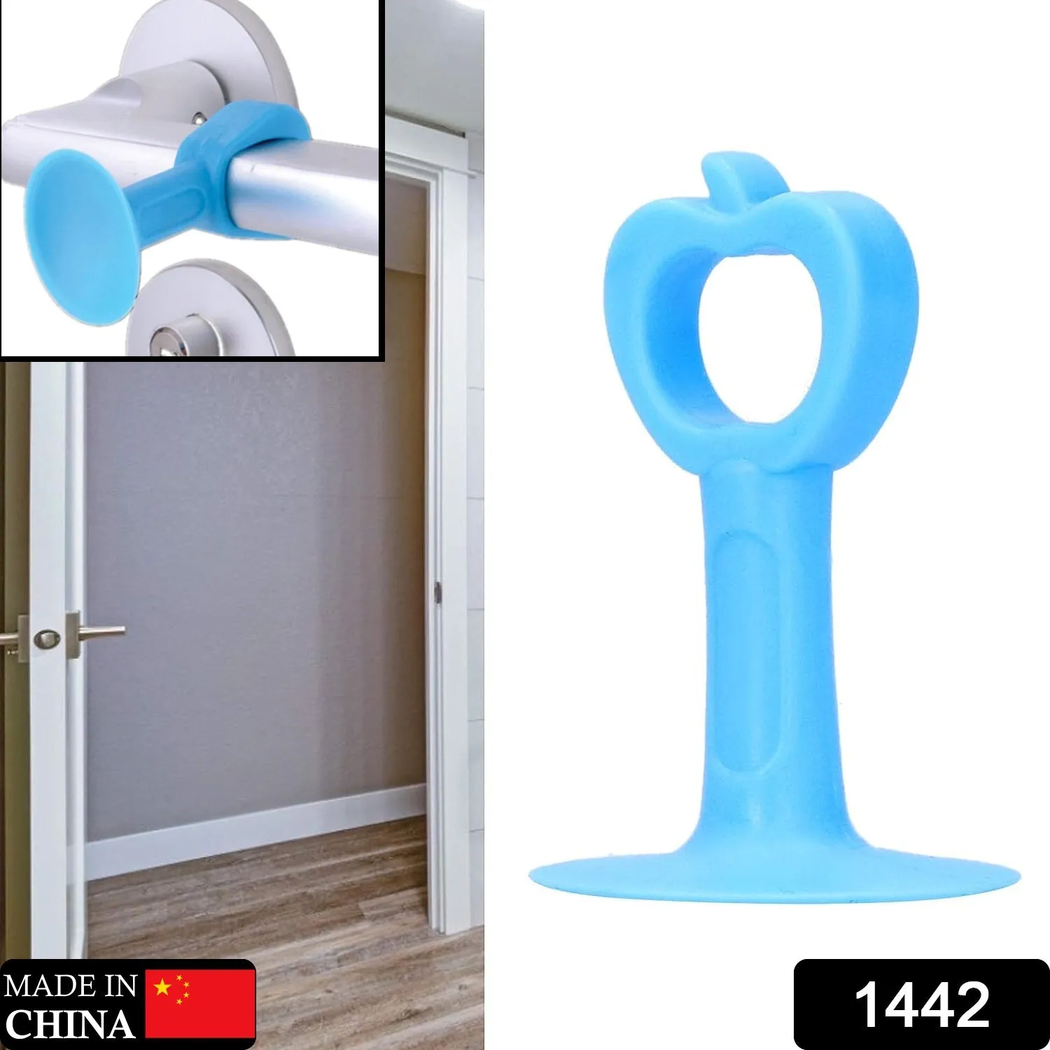 1442 Door Stopper Mini Anti-Collision Silicone Door Handle Crash Pad