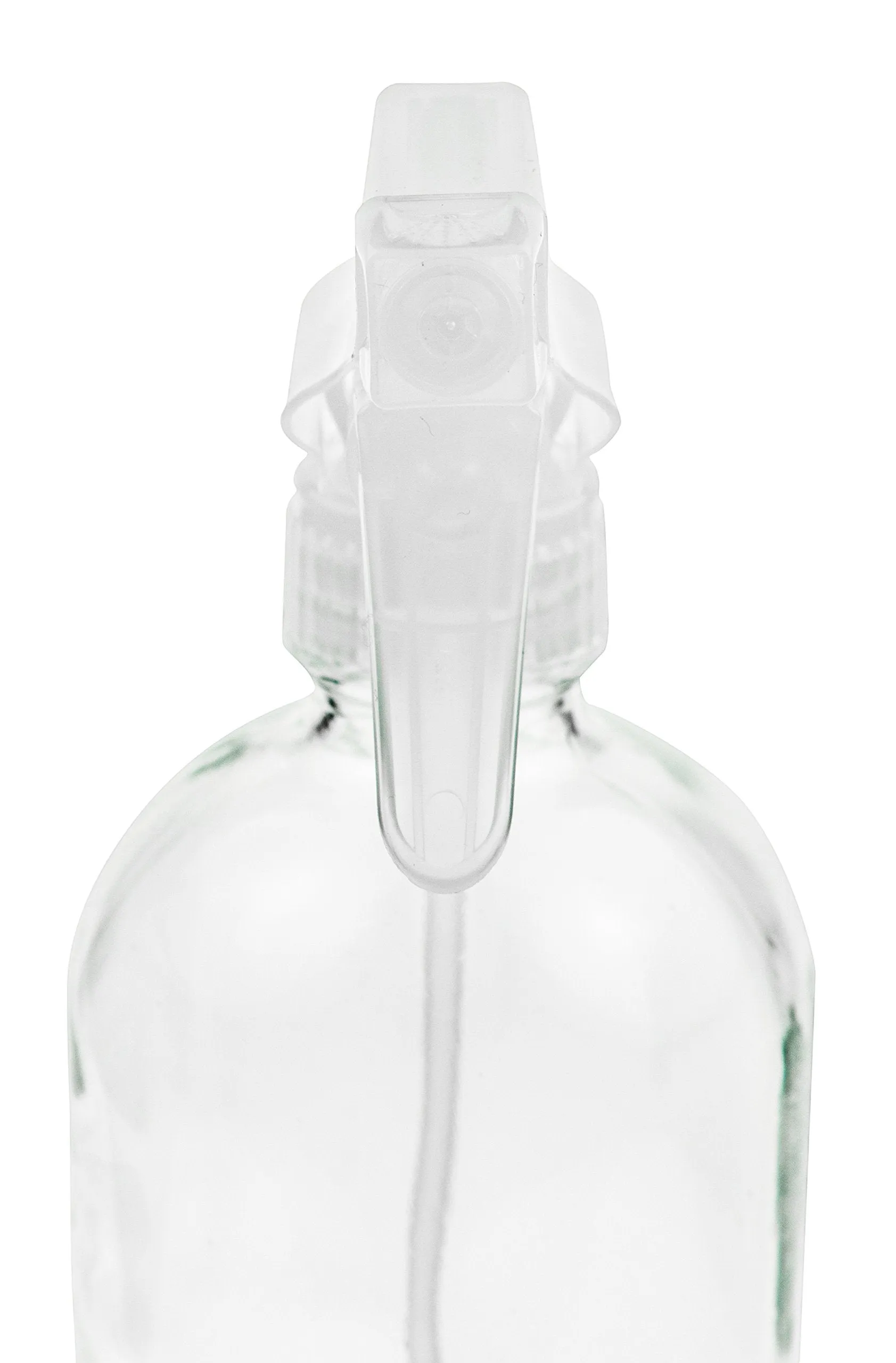 16oz Clear Glass Refillable Spray Bottle for Oils Cleaners and Plants