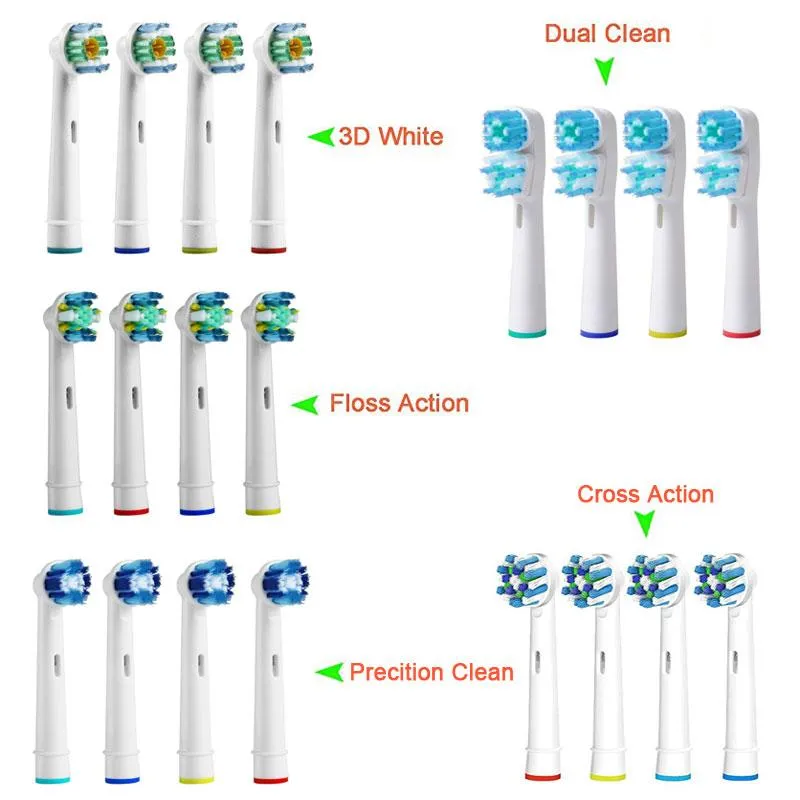 20pcs Compatible Replacement Toothbrush Heads Refill for Oral-B Electric