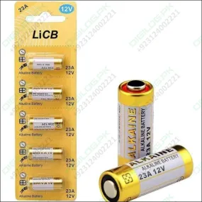 23a 12v Alkaline Battery Cells Mercury Free