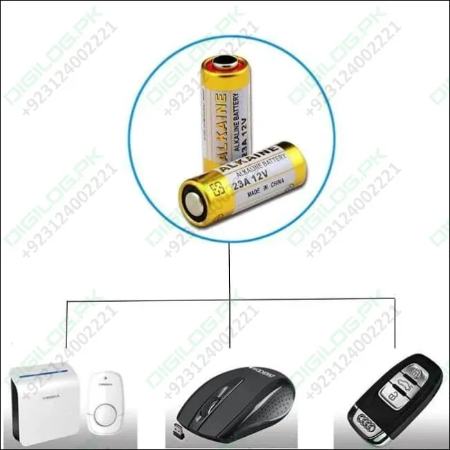 23a 12v Alkaline Battery Cells Mercury Free