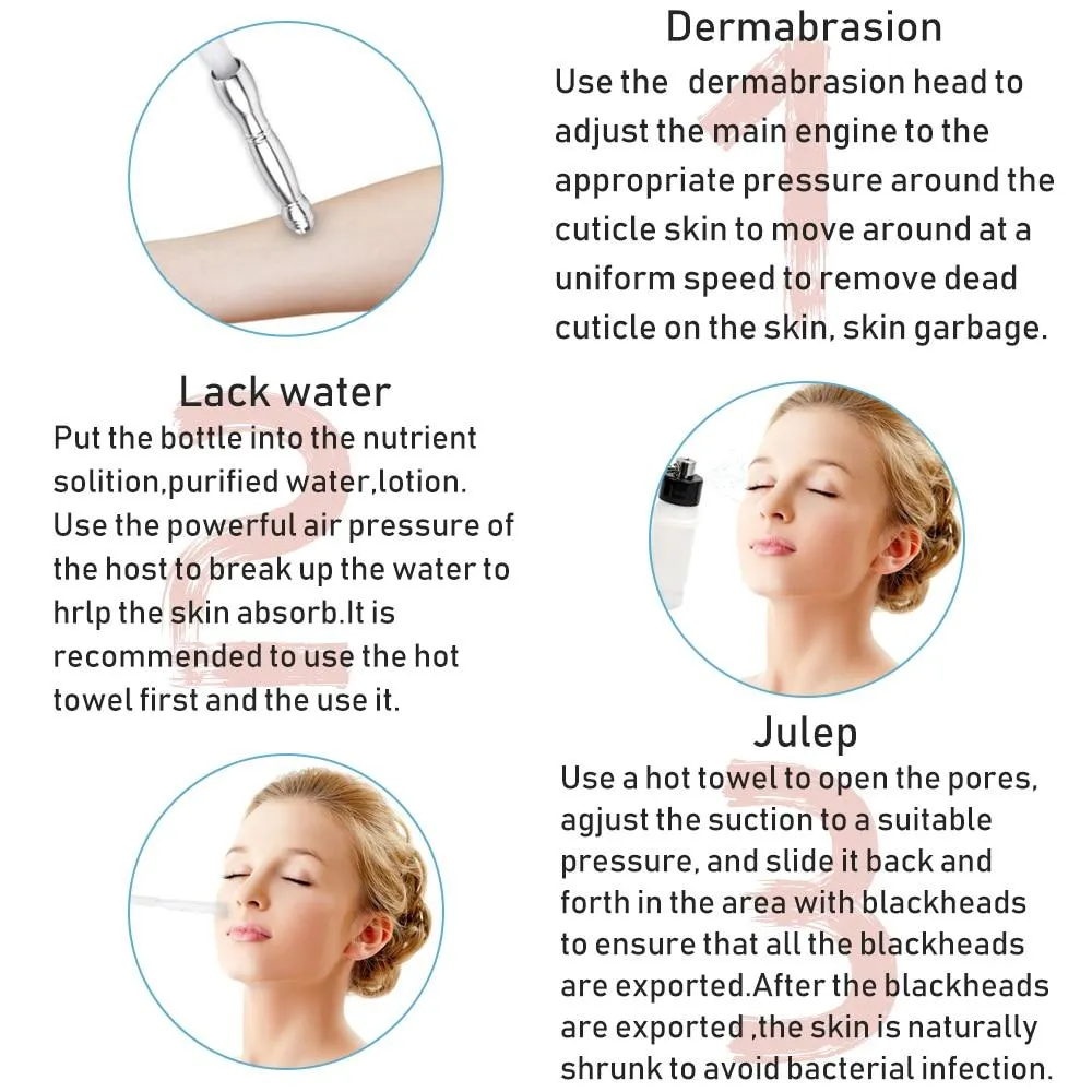 3 in 1 Diamond Microdermabrasion Peel Machine Water Spray Exfoliation Dermabrasion Machine Removal Wrinkle Facial Peeling For SPA