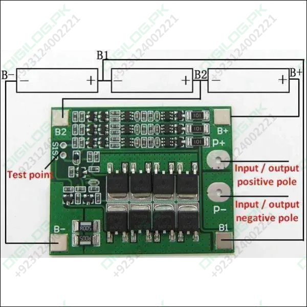 3s 25a Bms Circuit Li-ion Battery Charging Protection 3sjh25a-c In Pakistan