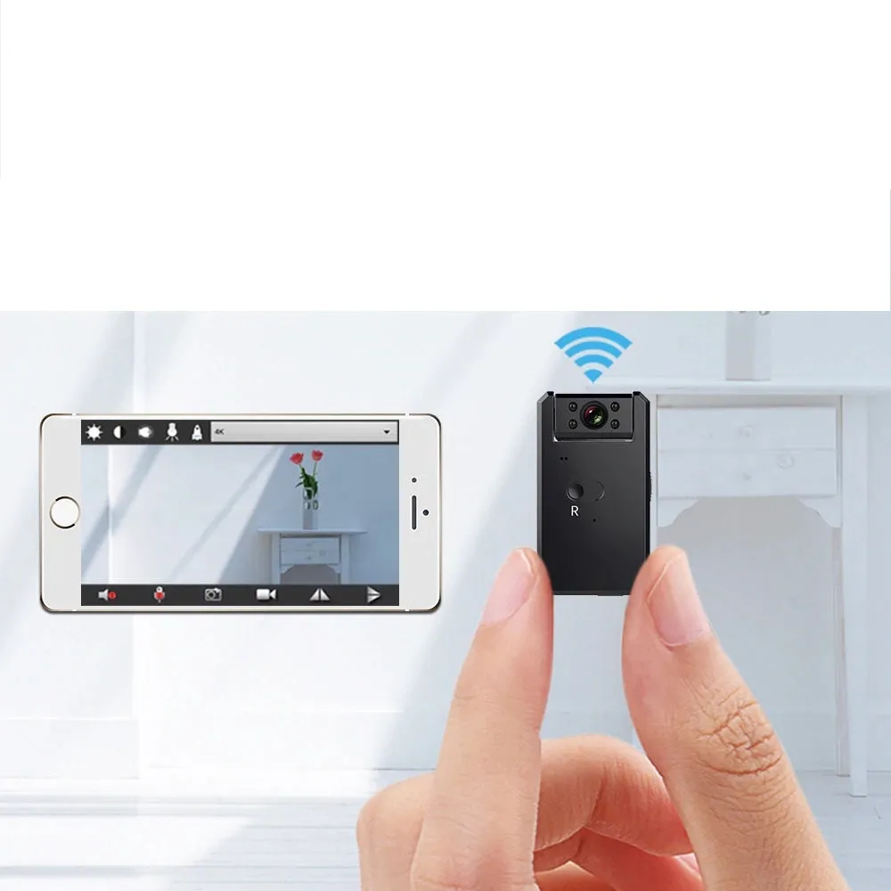 4K Mini Camera WiFi Smart Wireless Camcorder IP Hotspot HD Night Vision