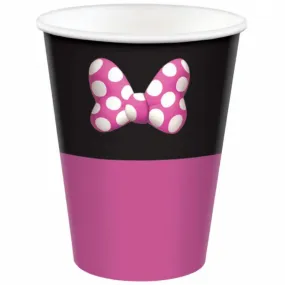 8 Pack Minnie Mouse Forever Paper Cups - 266ml