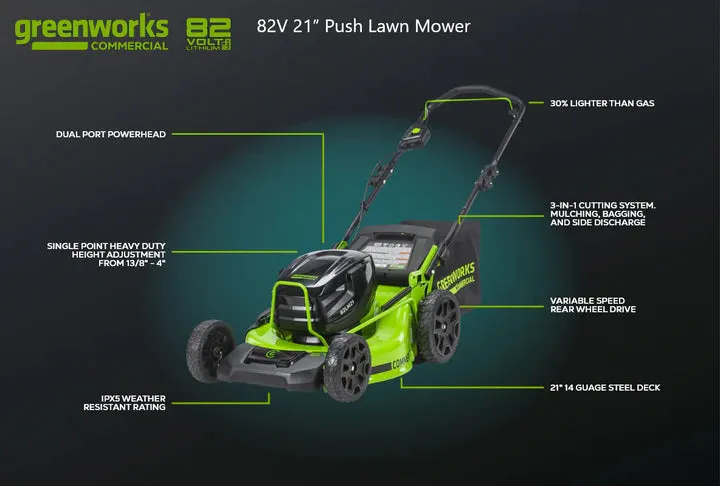 82V 21’’ Brushless Self-Propelled Mower Tool-Only