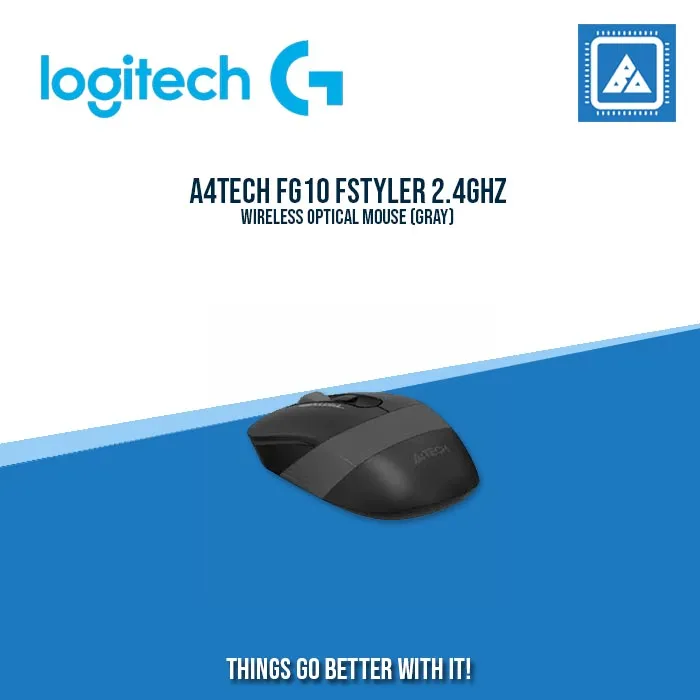 A4TECH FG10 FSTYLER 2.4GHZ WIRELESS OPTICAL MOUSE (BLUE)