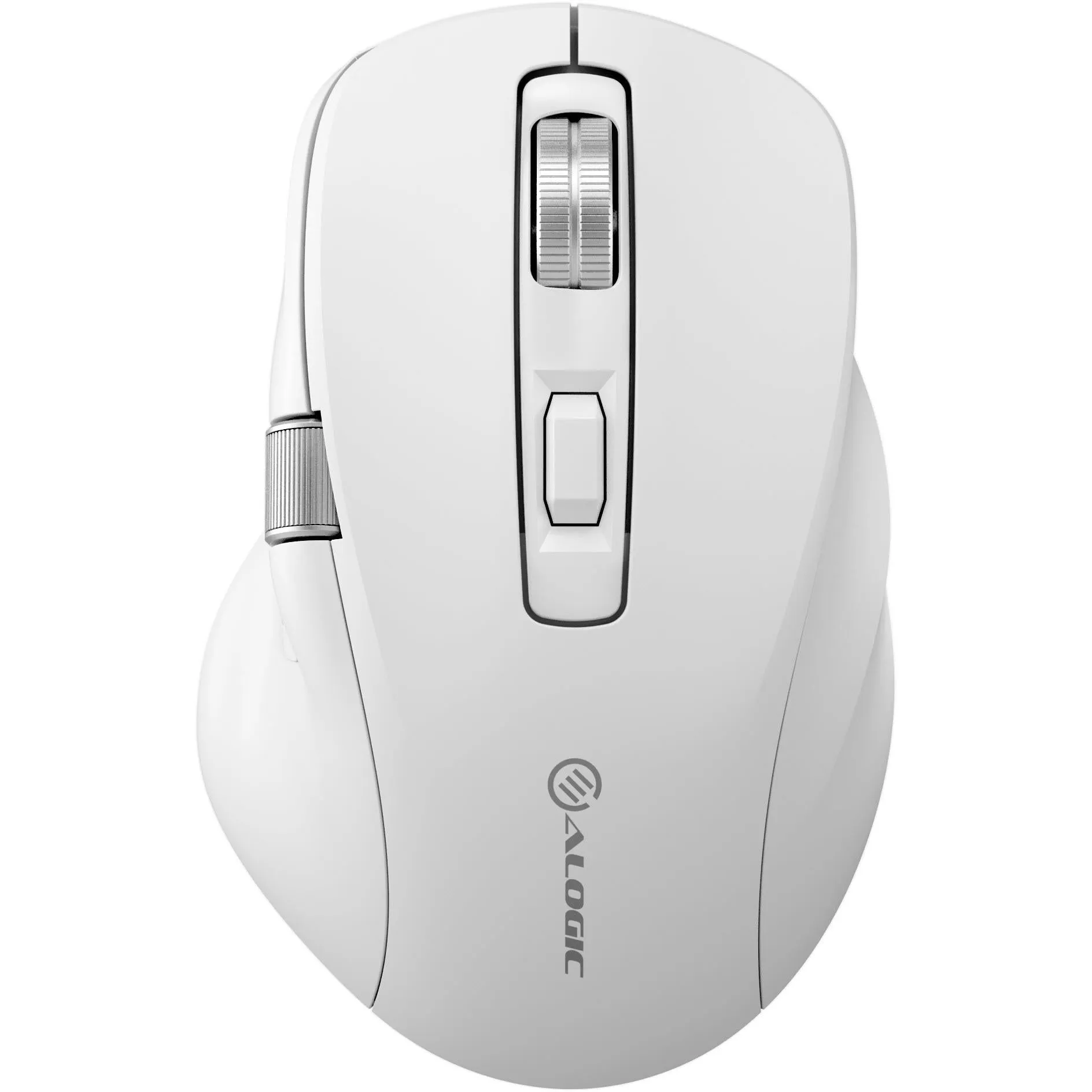 Alogic Apex Bluetooth USB-C Rechargeable 7 Keys Programmable Mouse (White)