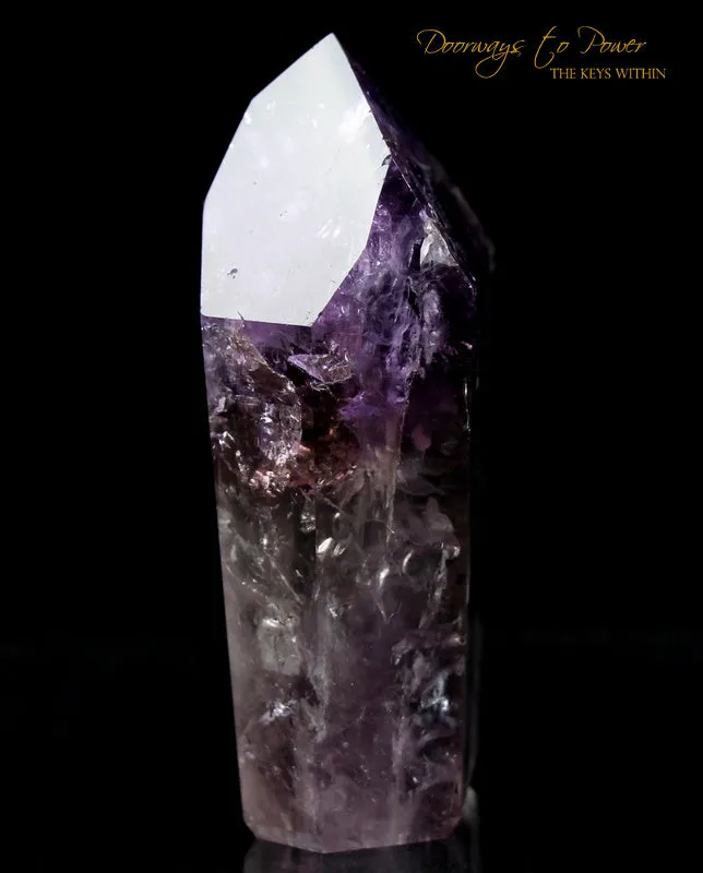 Amethyst Phantom Quartz Master Integration Transmitter Crystal Point