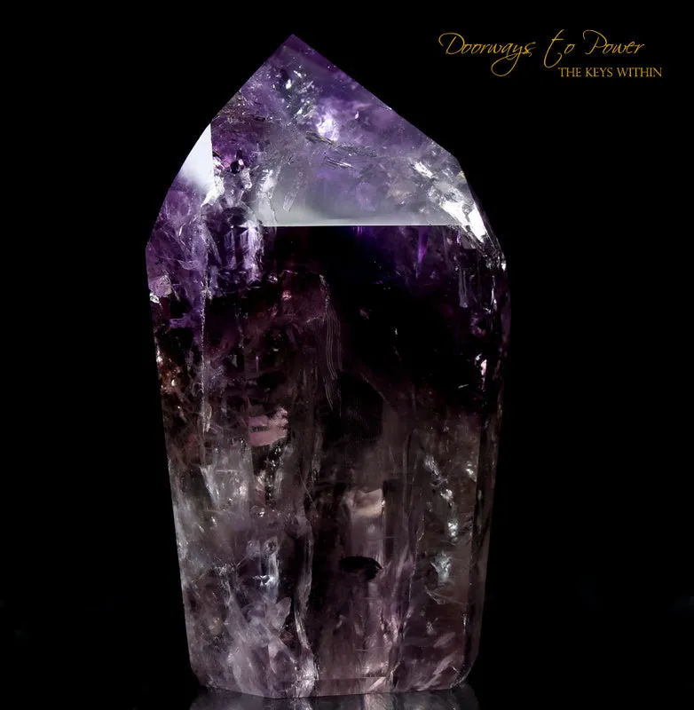 Amethyst Phantom Quartz Master Integration Transmitter Crystal Point