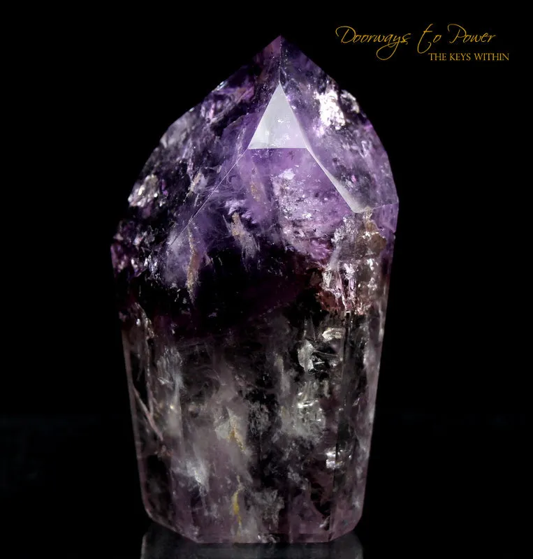 Amethyst Phantom Quartz Master Integration Transmitter Crystal Point