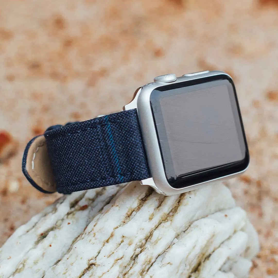 Apple Watch BLUE WITH BLACK & BLUE WINDOWPANE