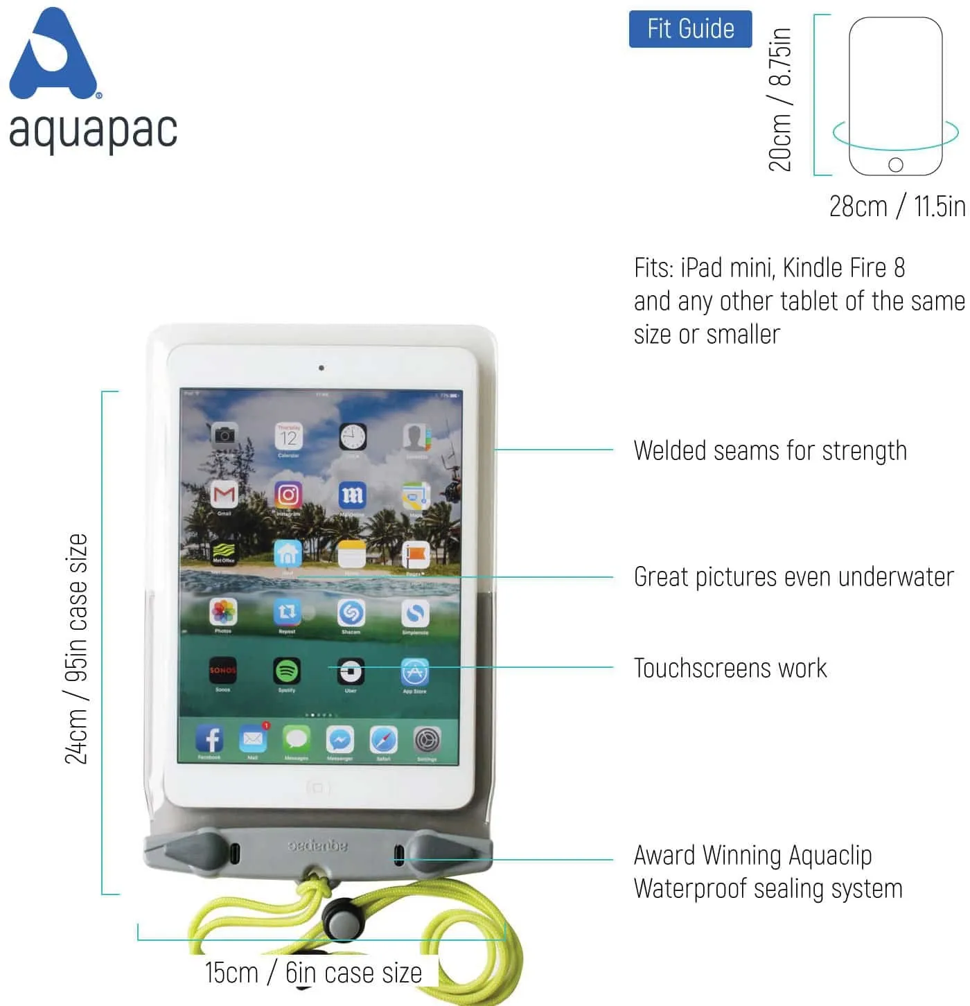 Aquapac Mini Tablet Case Foam