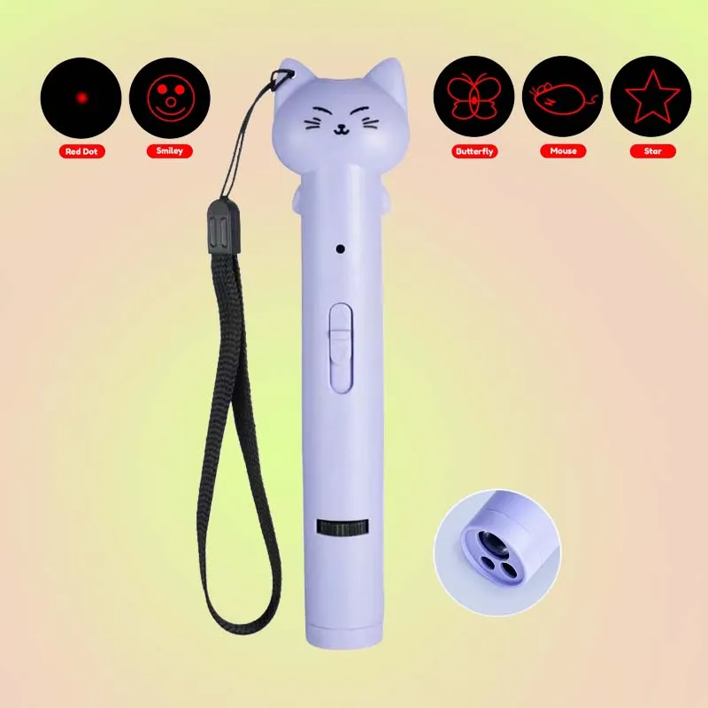 Automatic Rechargeable Cat Laser Pointer Toy with 5 Patterns