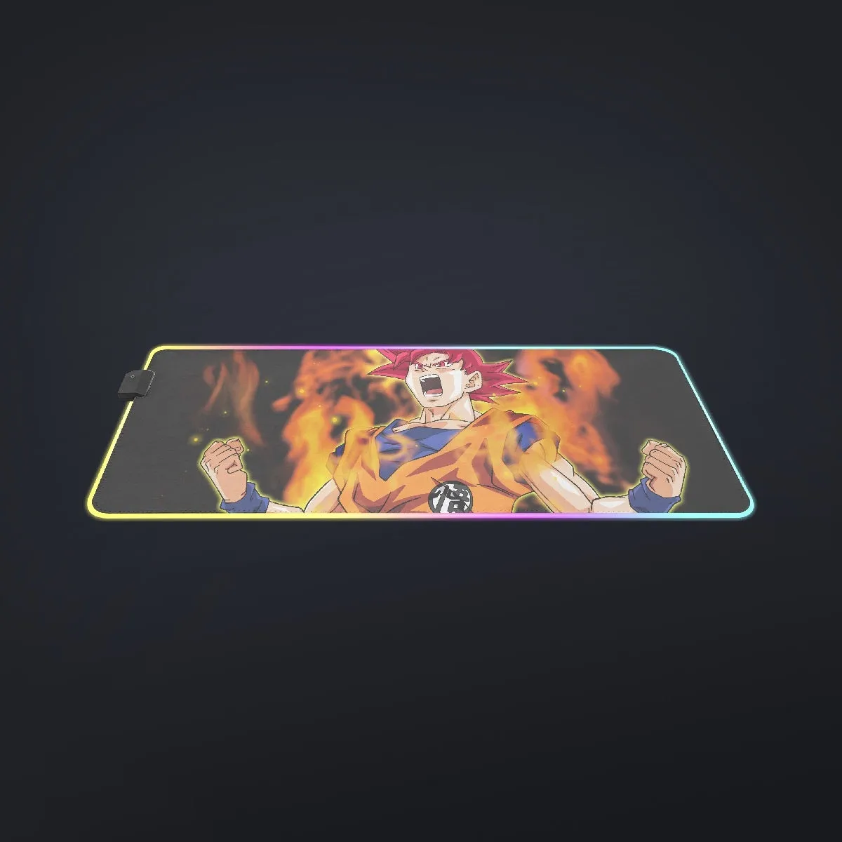 Awesome Goku Super Saiyan God Transformation DBZ cool LED  Mouse Pad