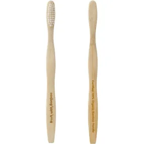 Bamboo Toothbrush with Plant-Based Bristles - Adult (Soft Bristles)