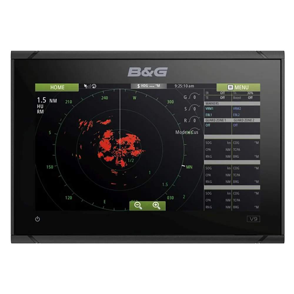 B&G Vulcan 9 FS 9" Combo - No Transducer - Includes C-MAP Discover Chart