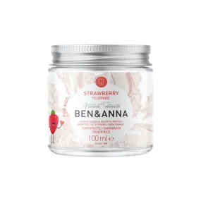 Ben & Anna Natural Vegan Children's Toothpaste with Fluoride - Strawberry