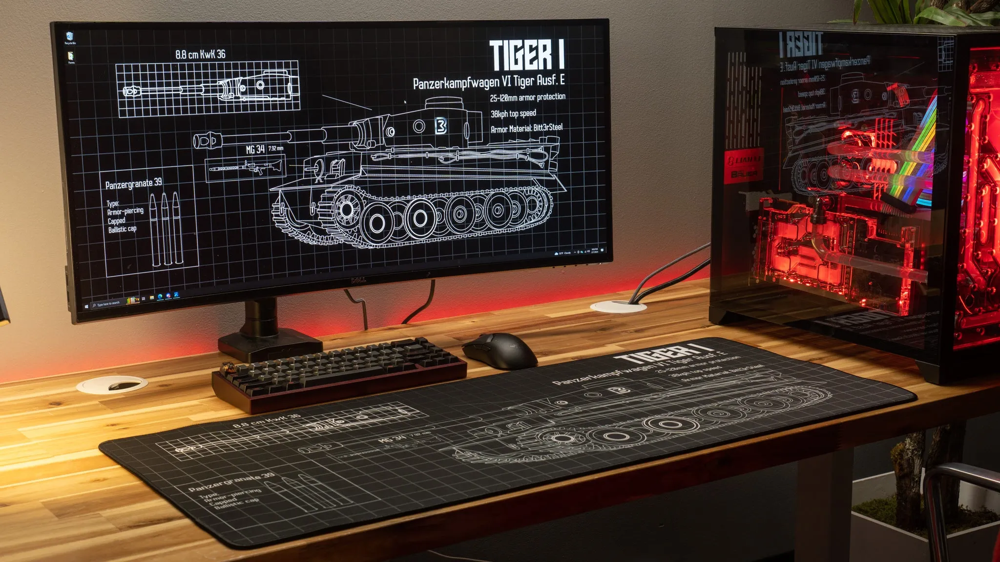 Bitt3rSteel "Wunderwaffe - Black" Limited Edition Content Creator Collaboration Gaming Deskmat