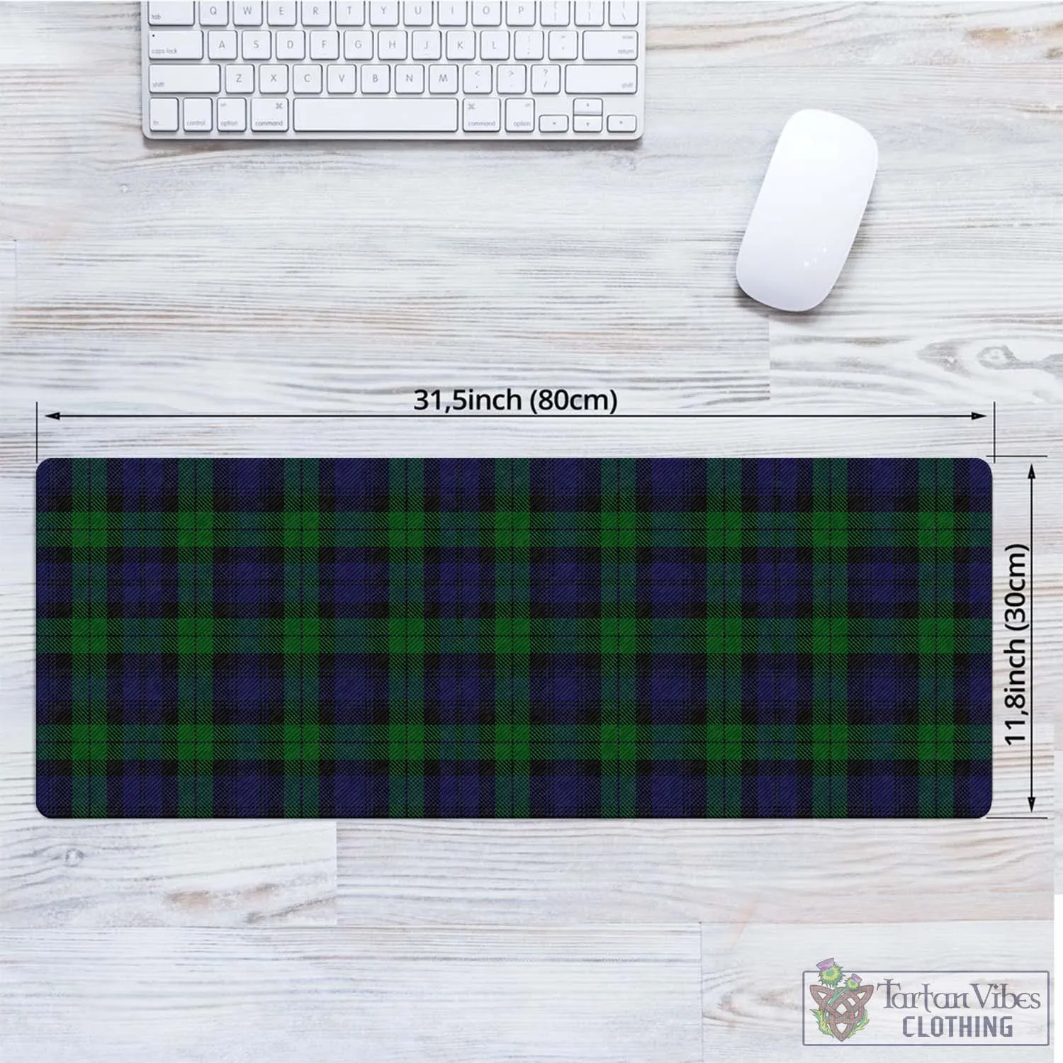 Black Watch Tartan Mouse Pad