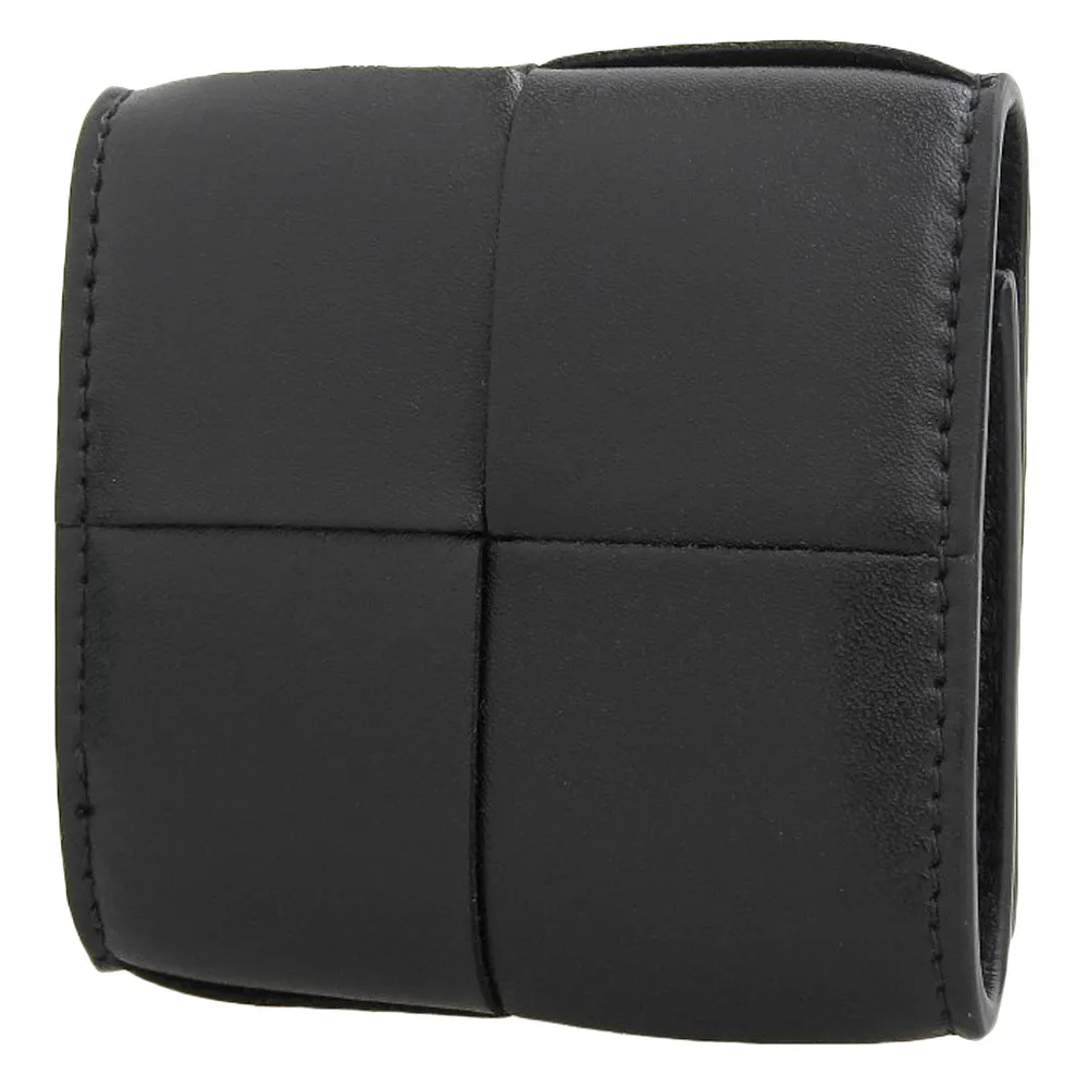 Bottega Veneta Leather Coin Case Black