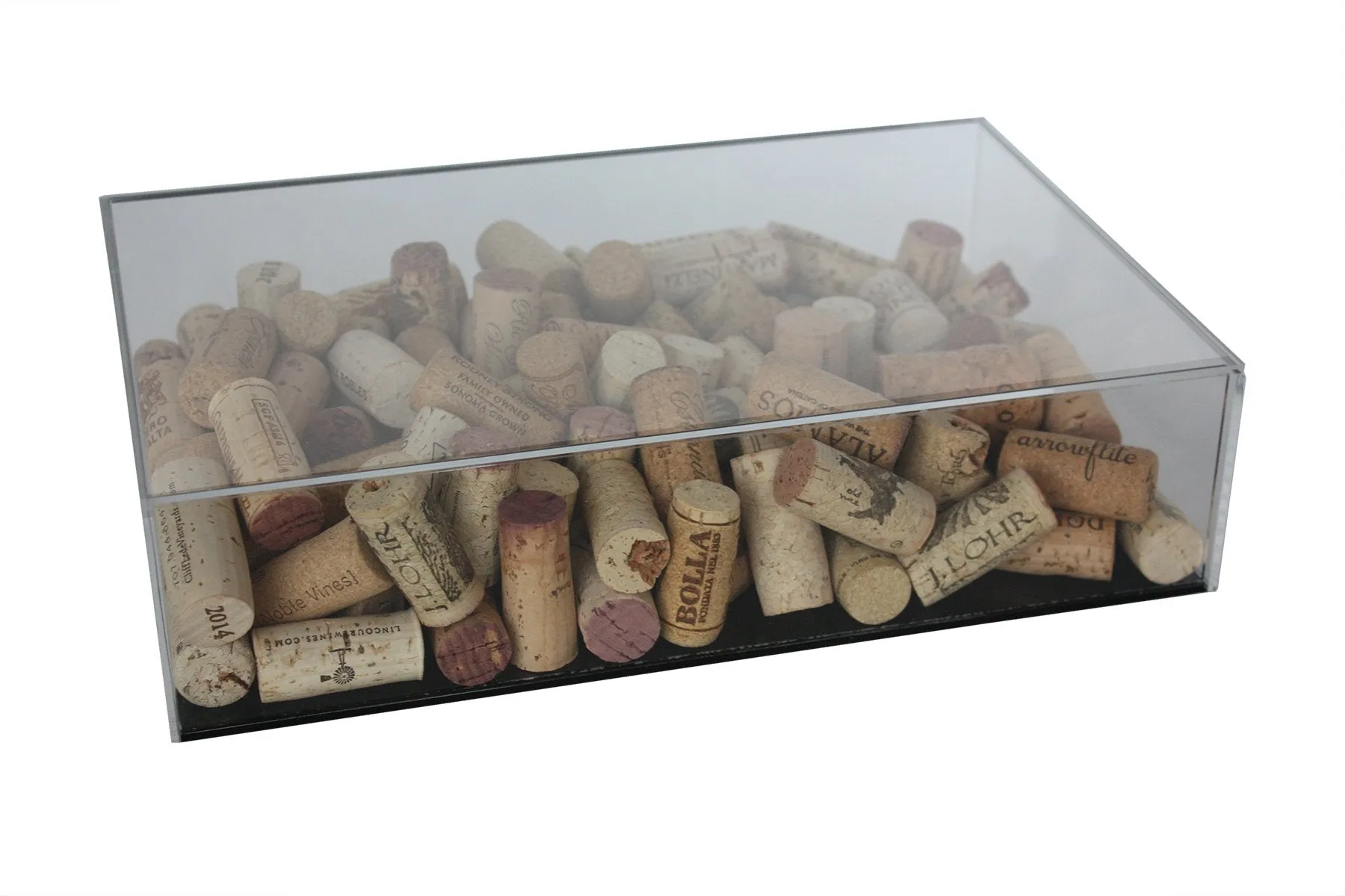 Bottlecap, Cork, or Ticket Stub Display Case with Wall Mounts