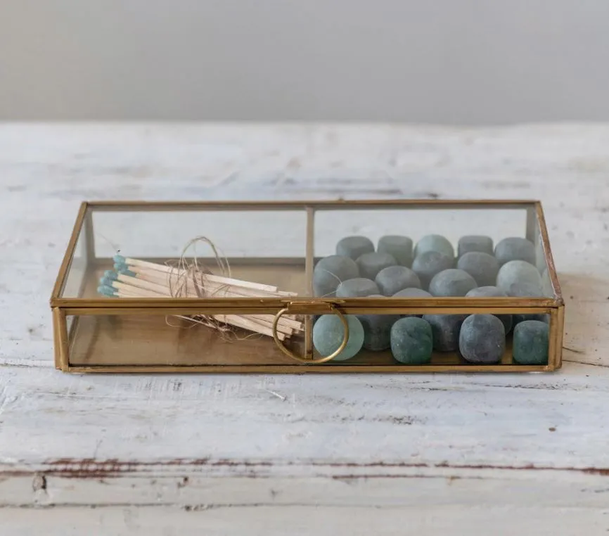 Brass & Glass Display Box