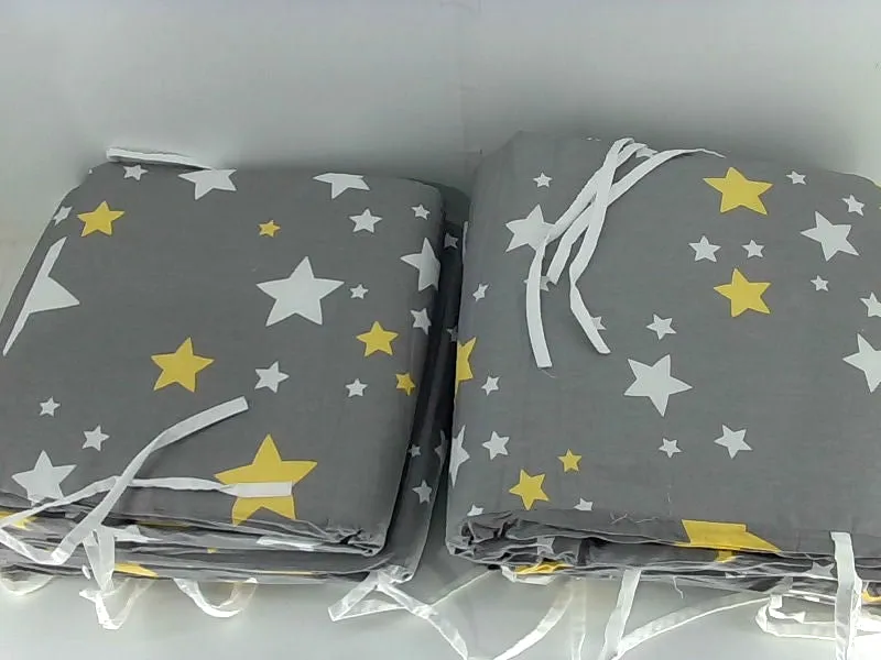 Breathable Baby Crib Bumper with Star Design