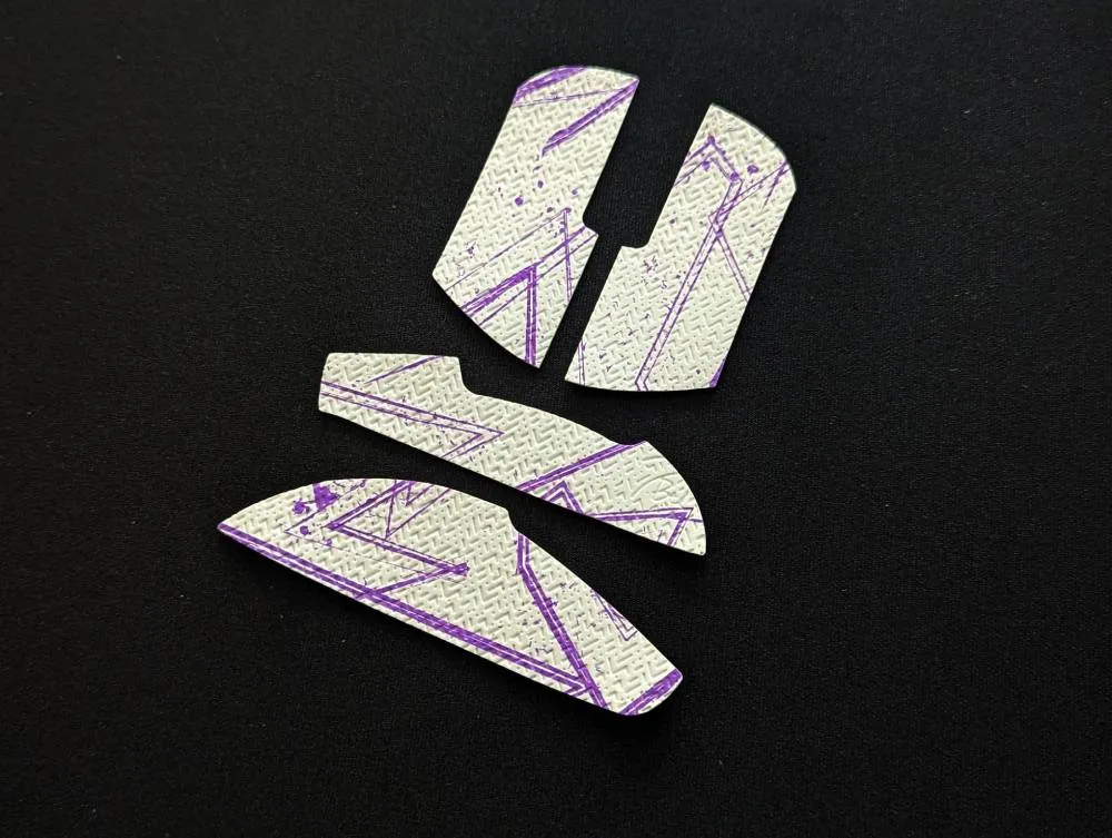 BT.L Mouse Grip for Lamzu Atlantis - White and Purple