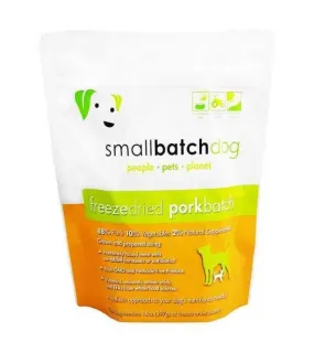 'BUNDLE DEAL': Smallbatch Pork Batch Sliders Freeze Dried Dog Food 14oz