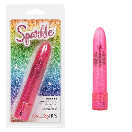 CaleXOtics SPARKLE Mini Vibe Pink Sparkling Glitter Battery Powered Vibrator