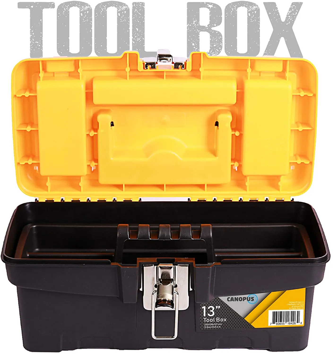 CANOPUS Plastic Tool Box, 13 inch Portable Tool Box