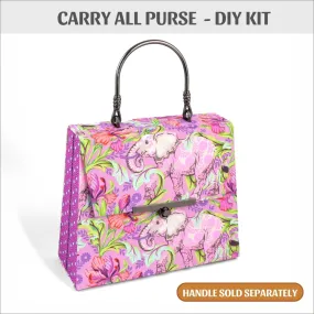 Carry all purse DIY kit, fabric box kit, cartonnage kit 223