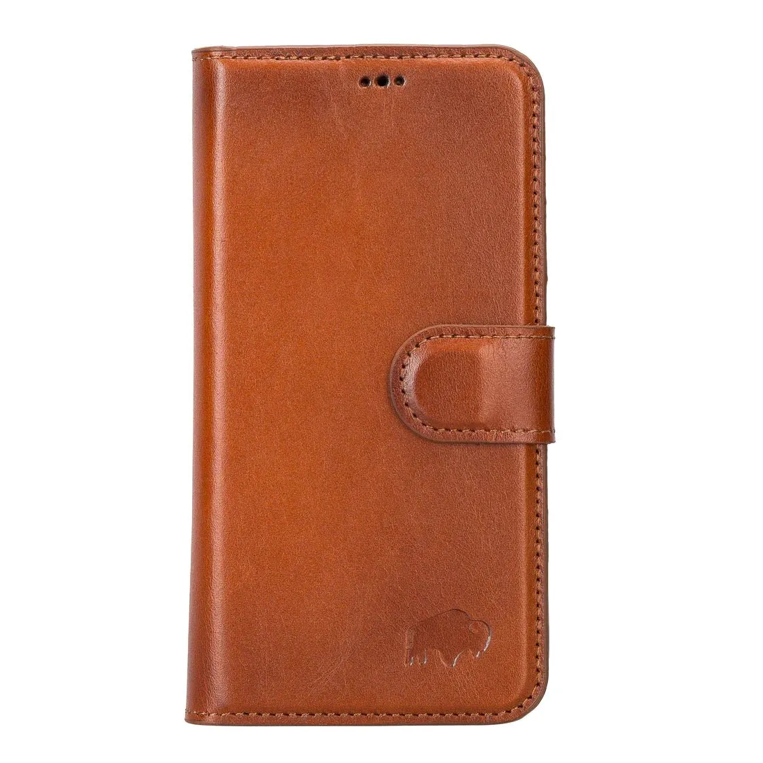 Carter iPhone 15 Pro Wallet Case, Burnished Tan