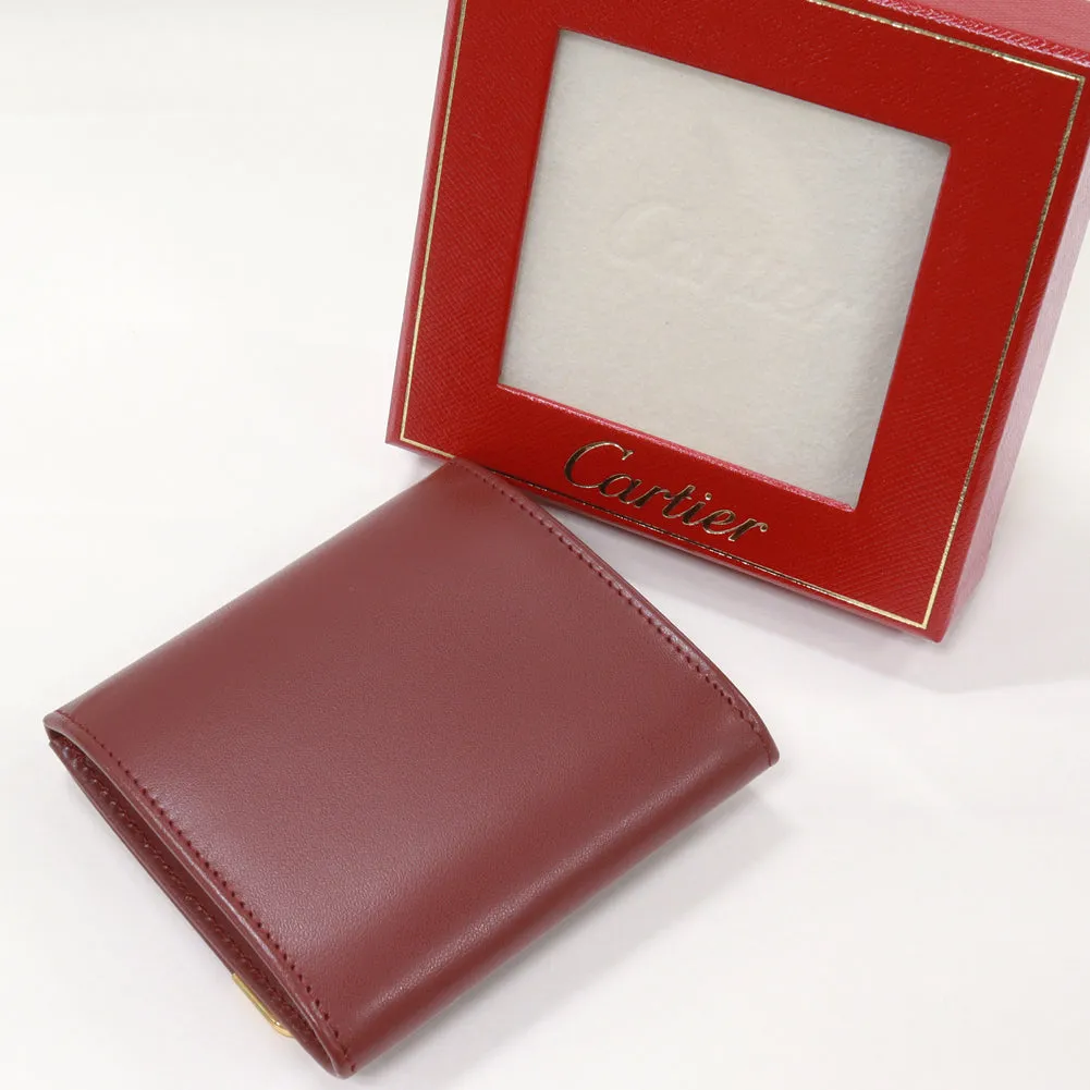 Cartier Coin Case Must Line Calf Bordeaux L3000464