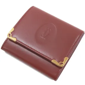 Cartier Coin Case Must Line Calf Bordeaux L3000464