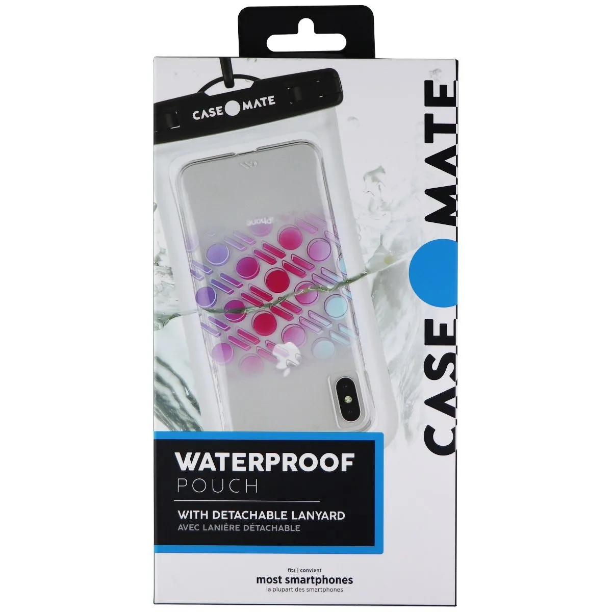 Case-Mate Waterproof Pouch Bag Case for Most Smartphones - Clear