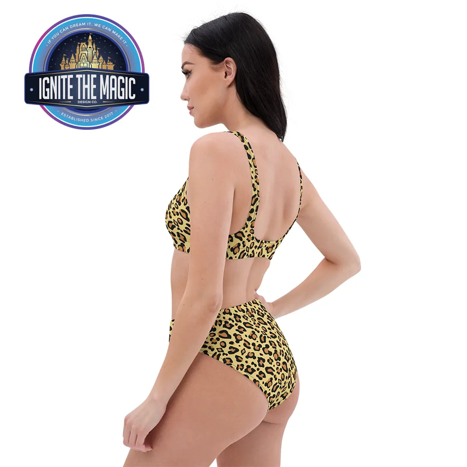 Cheetah Mouse Recycled high-waisted bikini