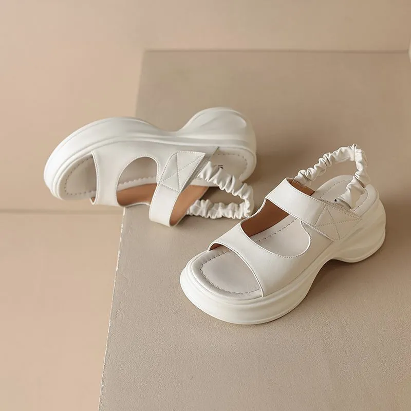 Chic Peep Toe Platform Sandals for Women