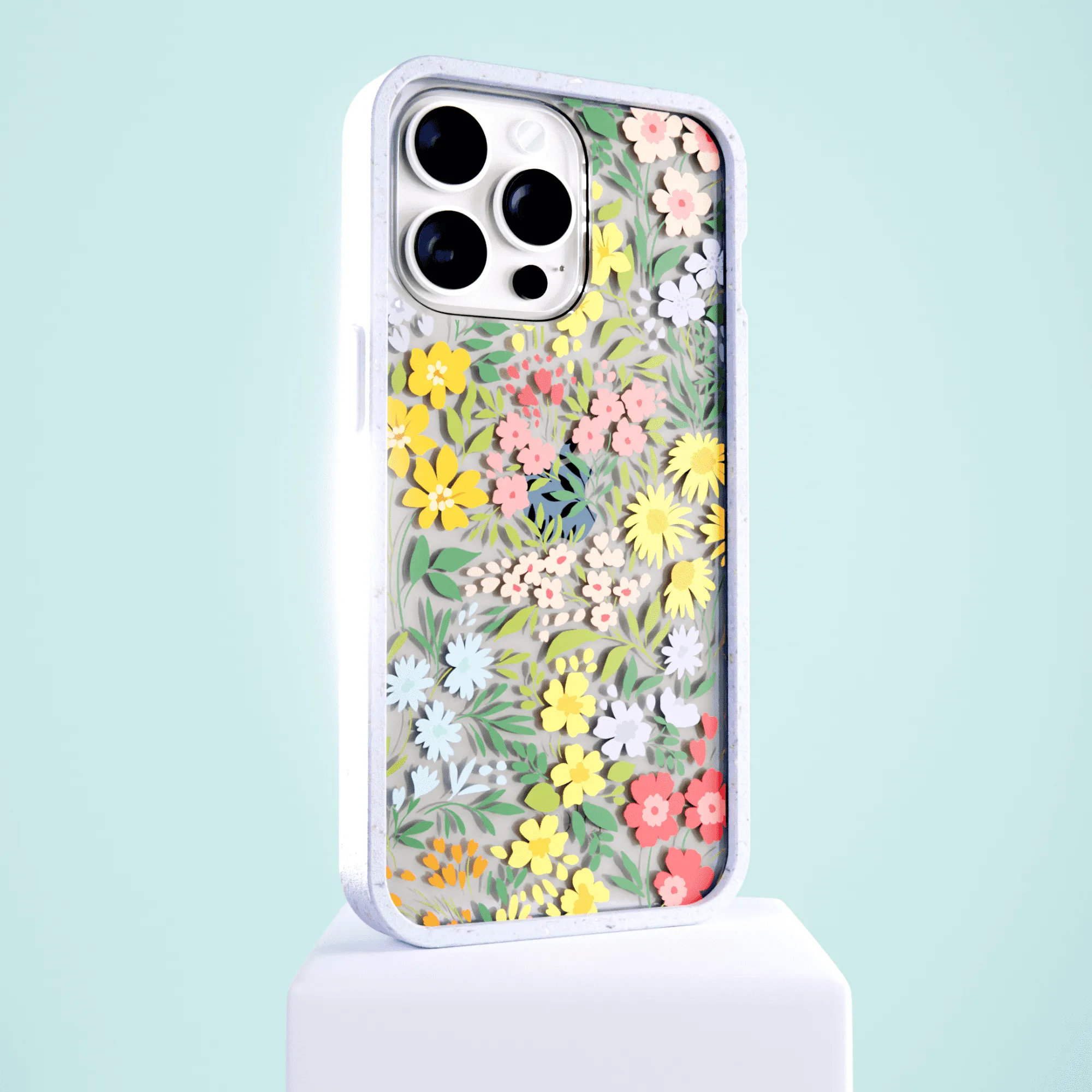 Clear Blooming Wild iPhone 13 Case With Lavender Ridge