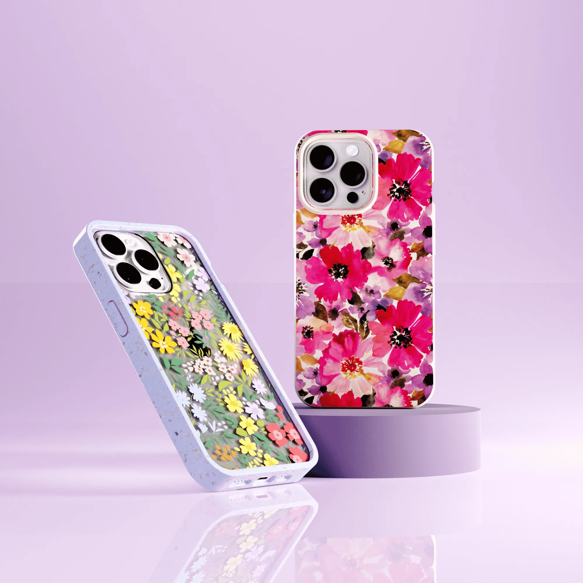 Clear Blooming Wild iPhone 13 Case With Lavender Ridge