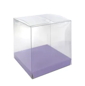 Clear Favour Party Box Pastel Lilac - Pack of 10