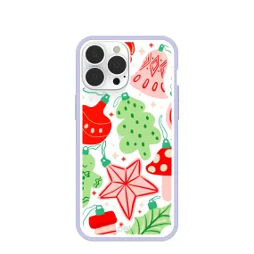 Clear Festive Flair iPhone 13 Pro Max Case With Lavender Ridge