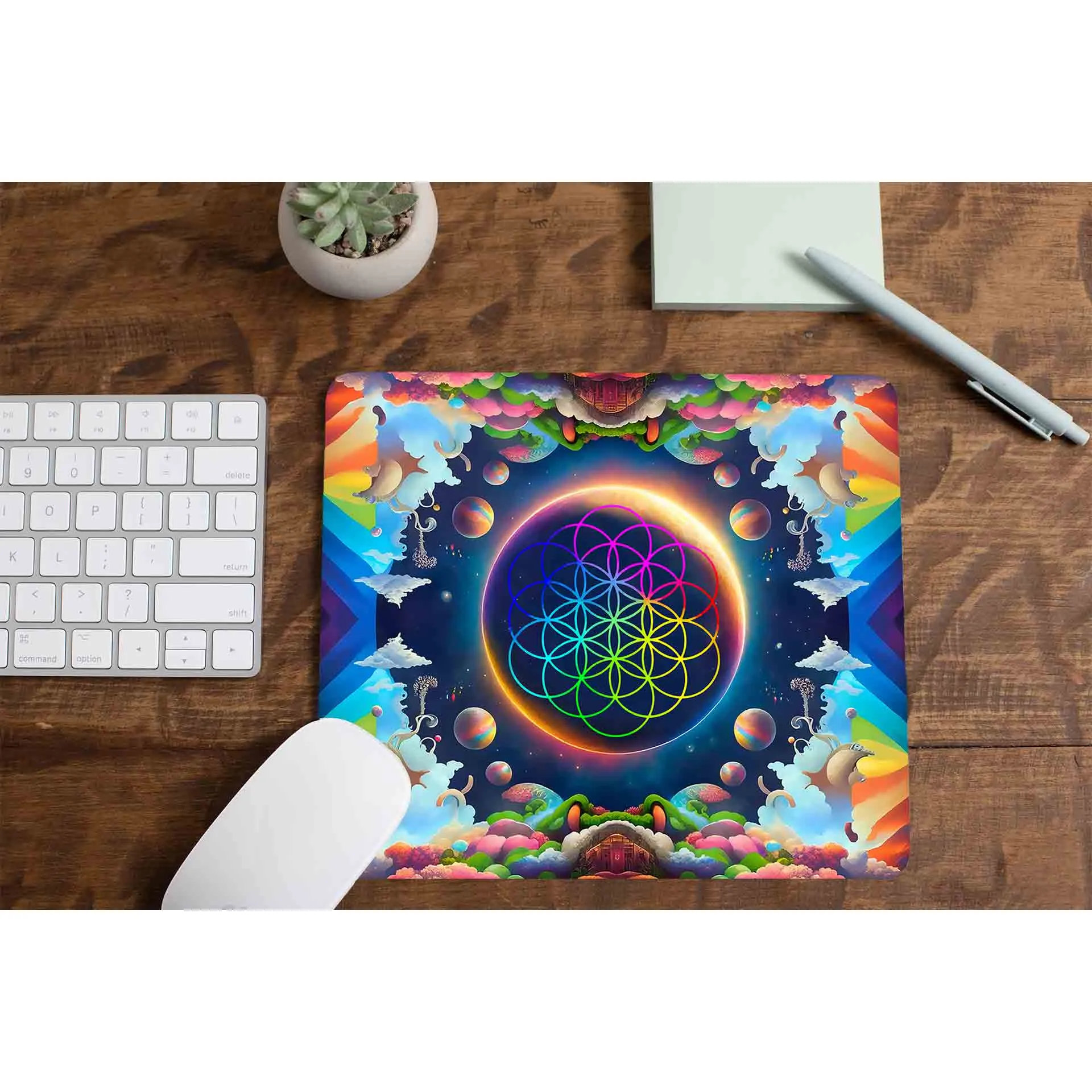 Coldplay Mousepad - Kaleidoscopic Dreams