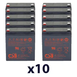 COMPAQ 407407-001 UPS Batteries - HR1221W (x10) HR1221WF2X10-COMPAQ-407407-001